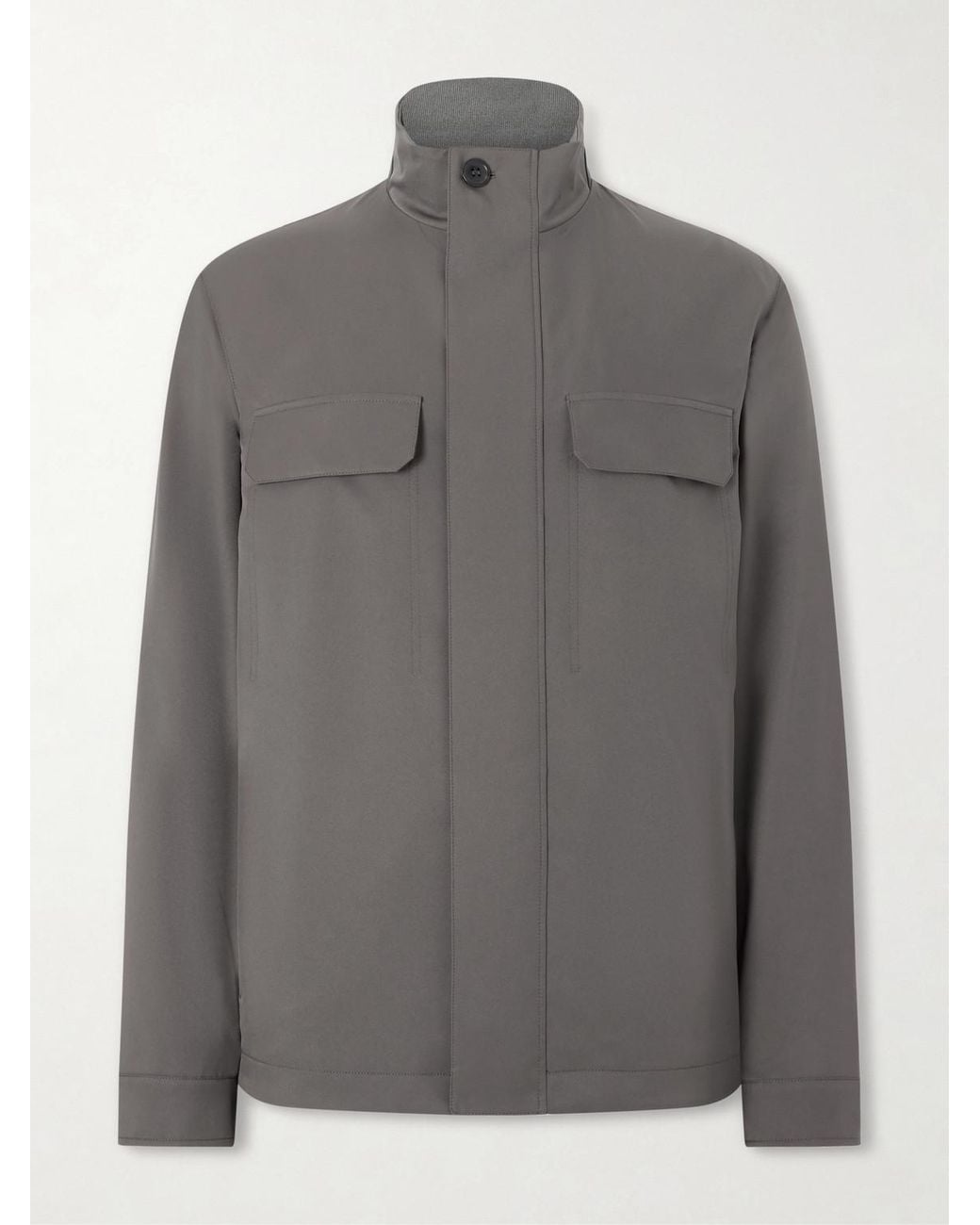 Zegna Gray Shell Jacket for men