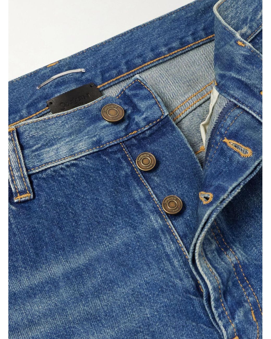 Saint Laurent Blue Straight-leg Jeans for men