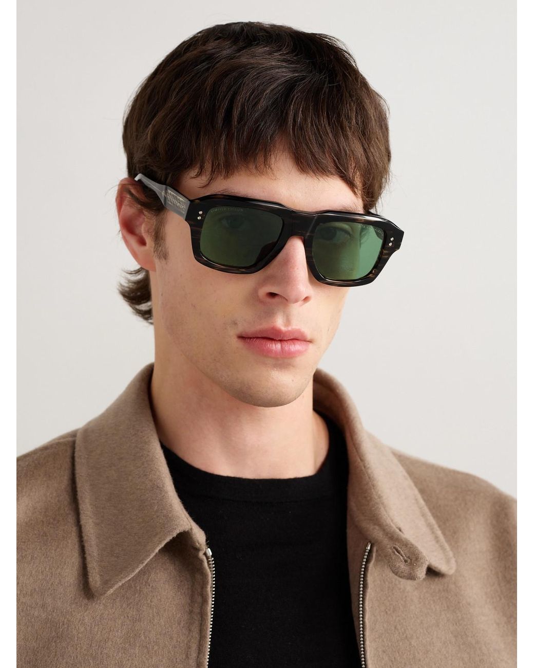 Dita Eyewear Green Magnaleapr D-Frame Tortoiseshell Acetate Sunglasses for men