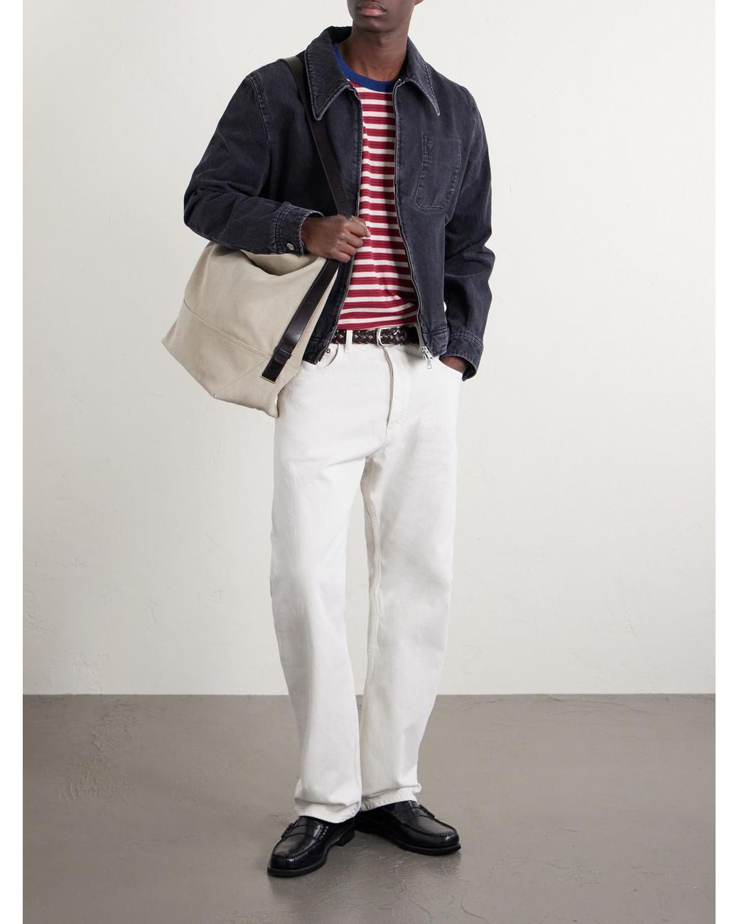 Agolde White Magnus Wide-leg Jeans for men