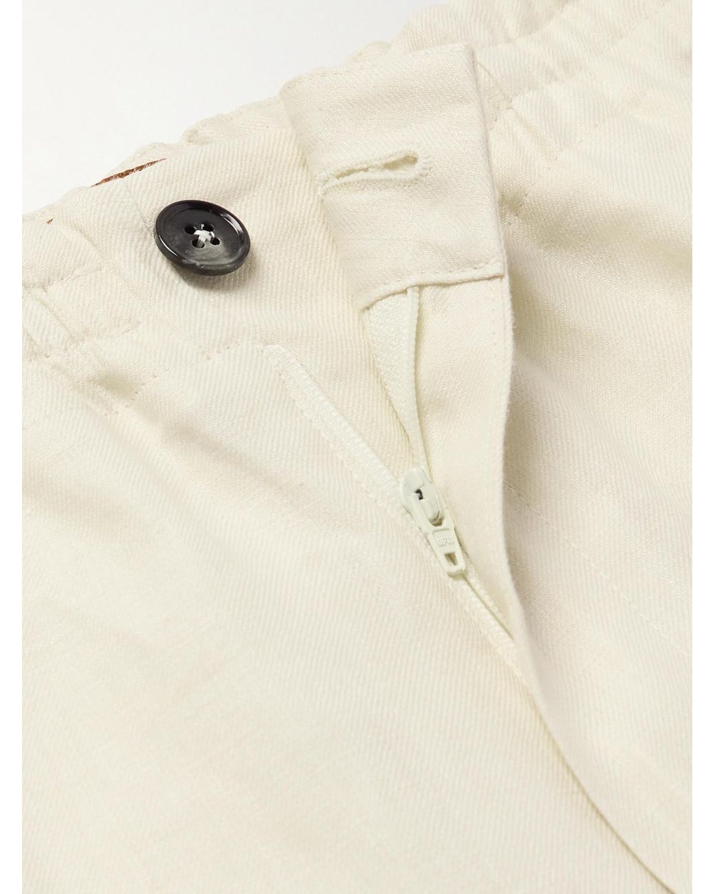 Zegna Natural Straight-Leg Oasi Linen Shorts for men