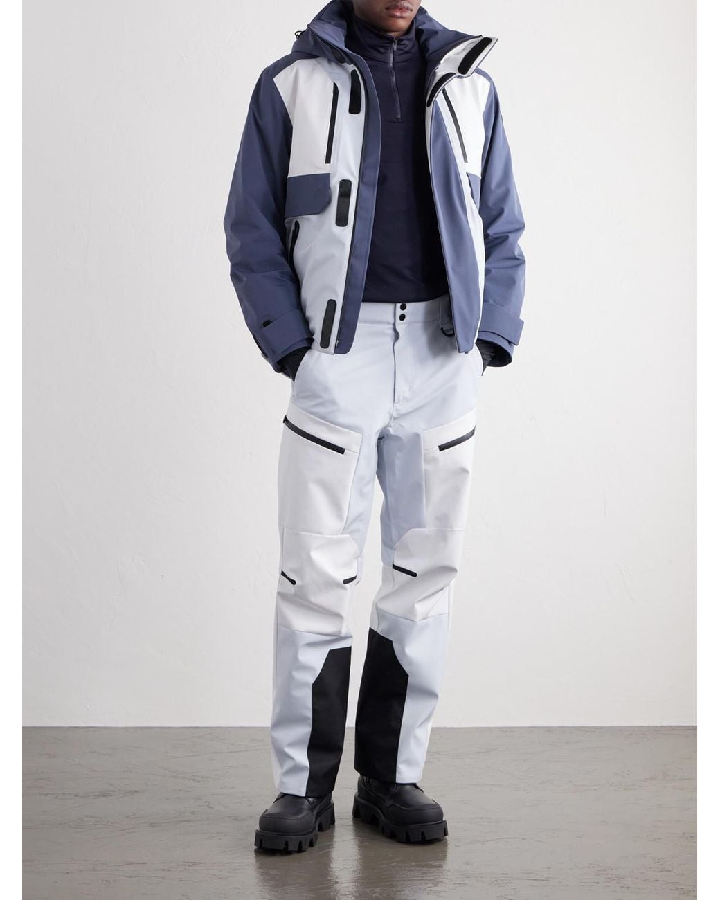 Fusalp Blue Sidyo Straight-Leg Paneled Padded Ski Pants for men