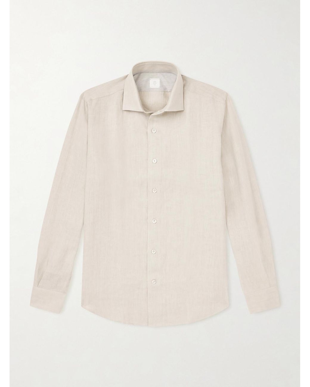 Eleventy Natural Linen Shirt for men
