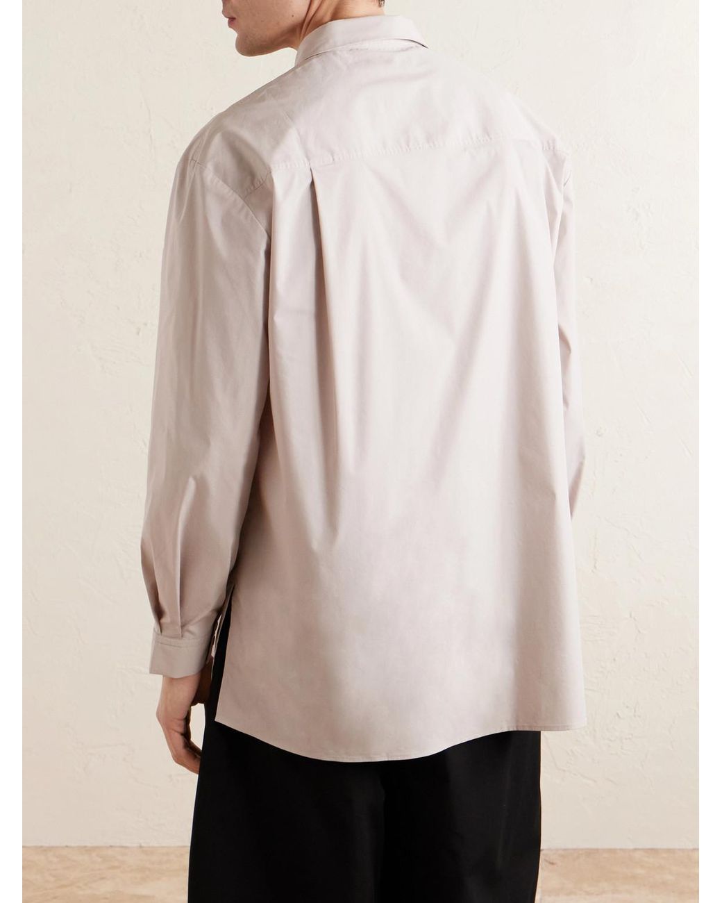 Amomento Pink Oversized Cotton Shirt for men