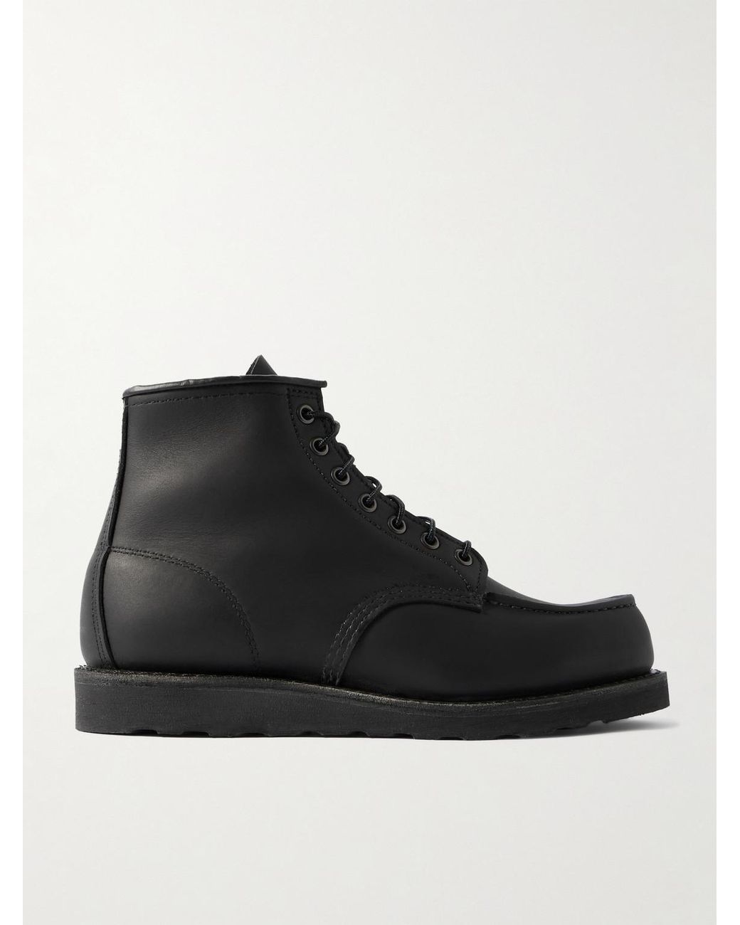 Red Wing Black 8074 Classic Moc Leather Boots for men