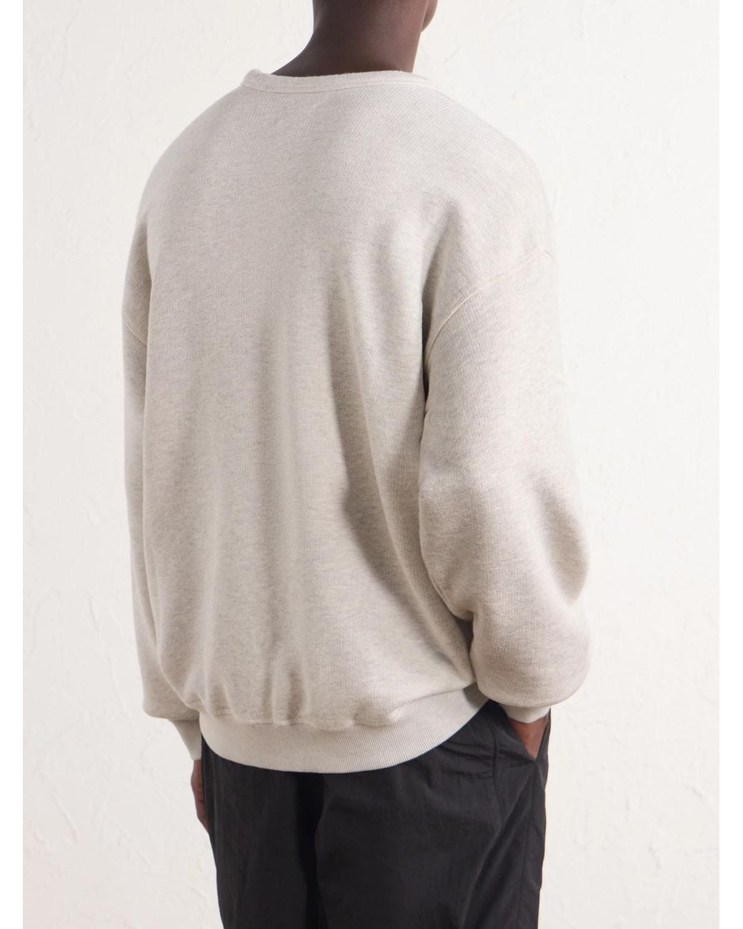 Aimé Leon Dore White Marina Cotton-Jersey Sweatshirt for men