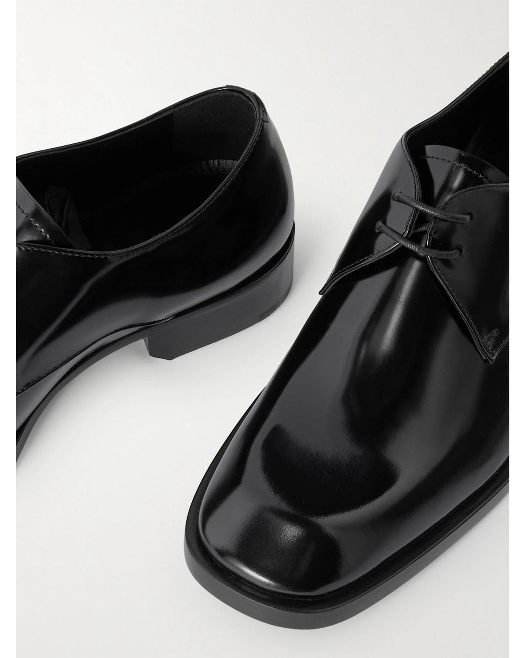 Scarpe Derby di Saint Laurent in Black da Uomo