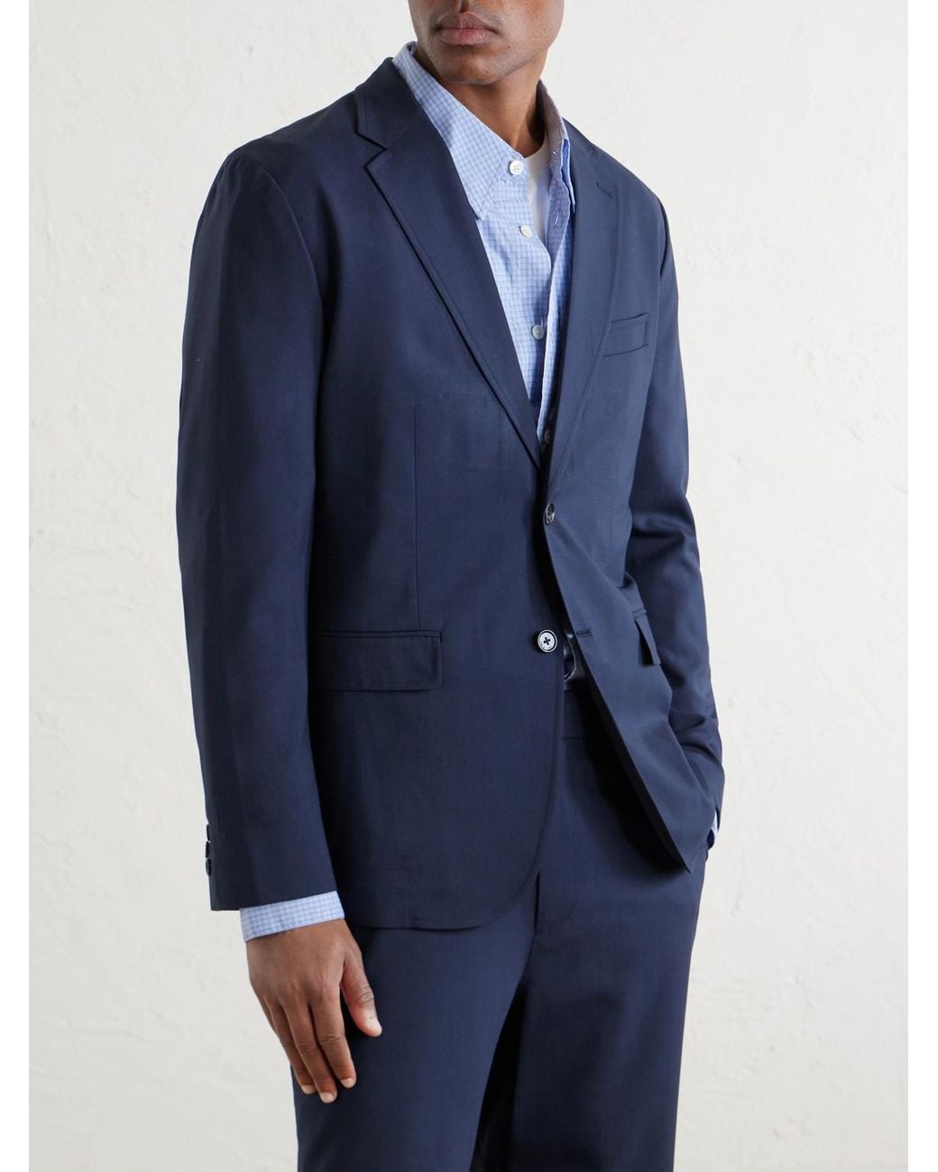 Rag & Bone Blue Skeleton Wool Suit Jacket for men