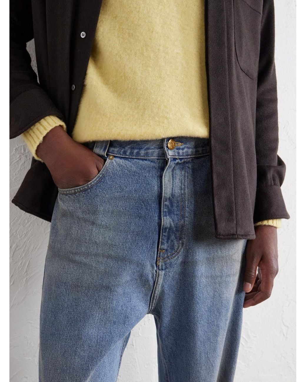 Willy Chavarria Blue Flared Jeans for men