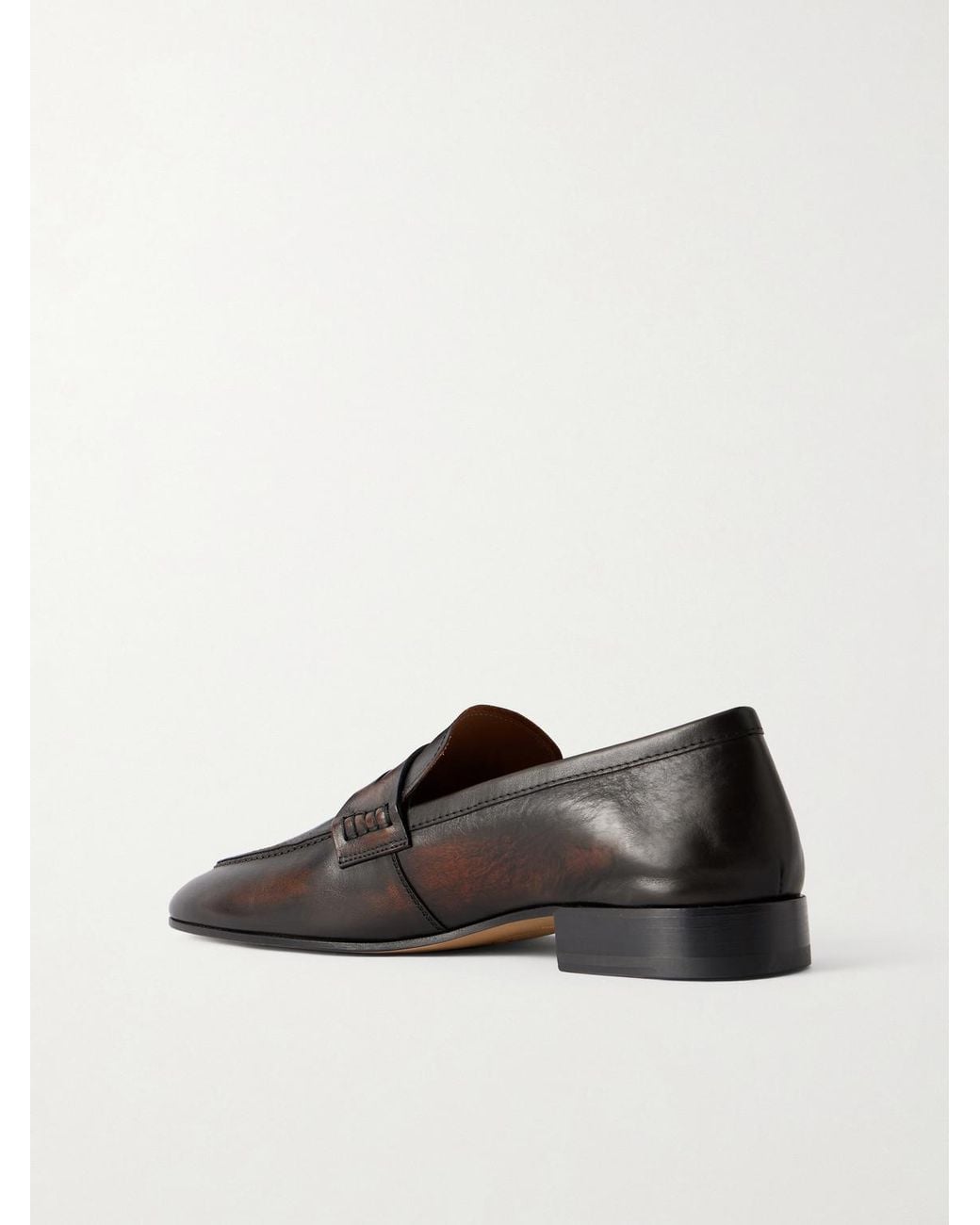 Dries Van Noten Leather Loafers in Black für Herren