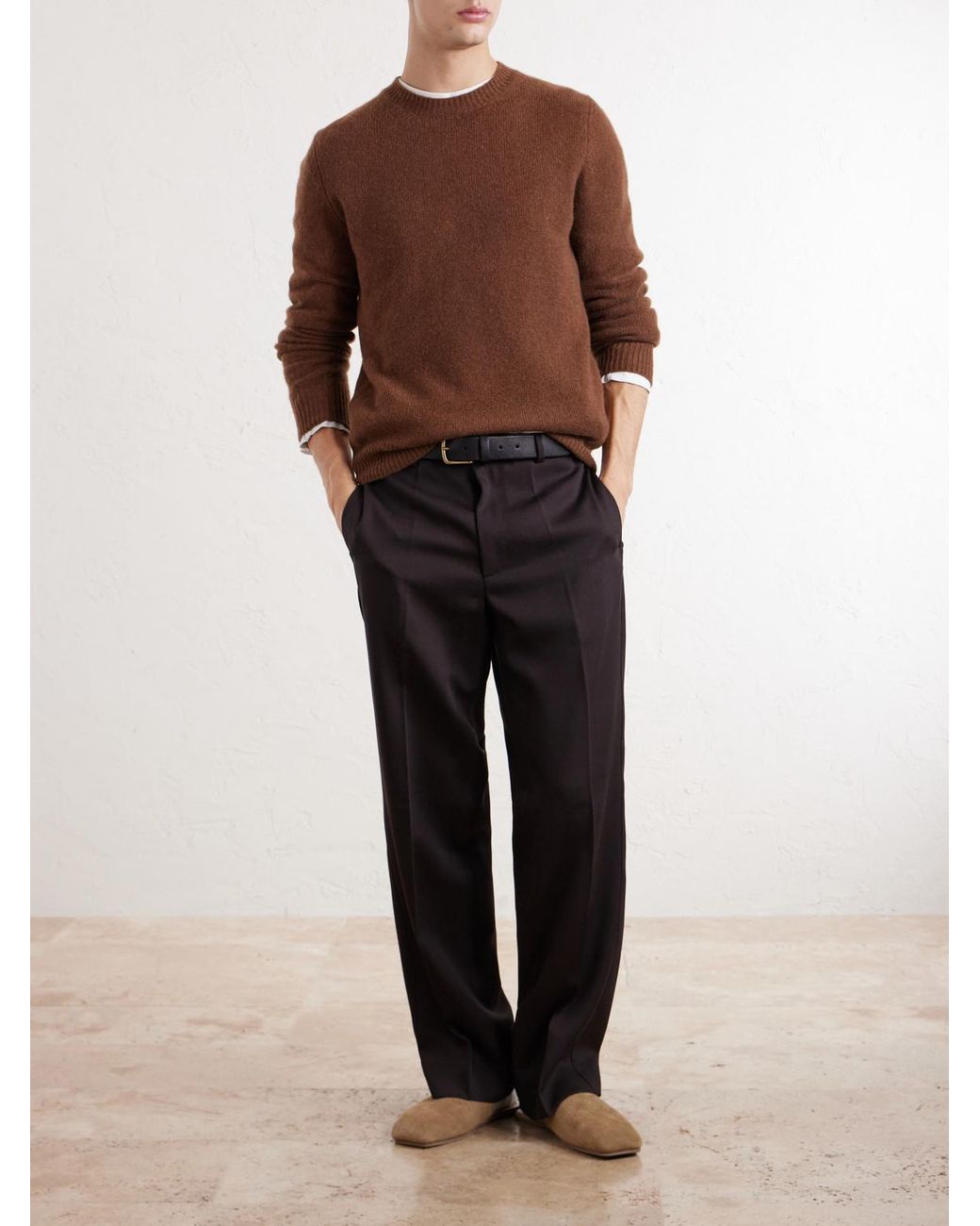 Barena Brown Cashmere Sweater for men