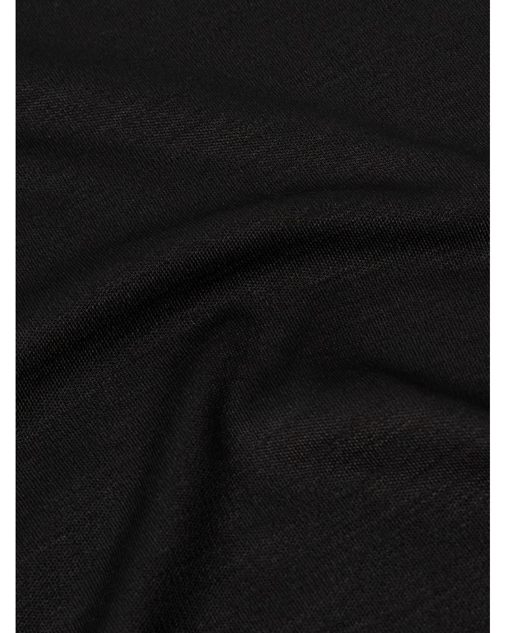Zegna Black High Performance Wool-Jersey T-Shirt for men