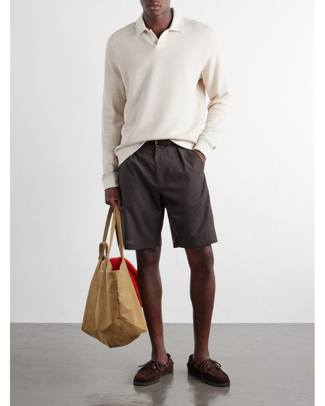 Mr P. Natural Cotton Polo Sweater for men