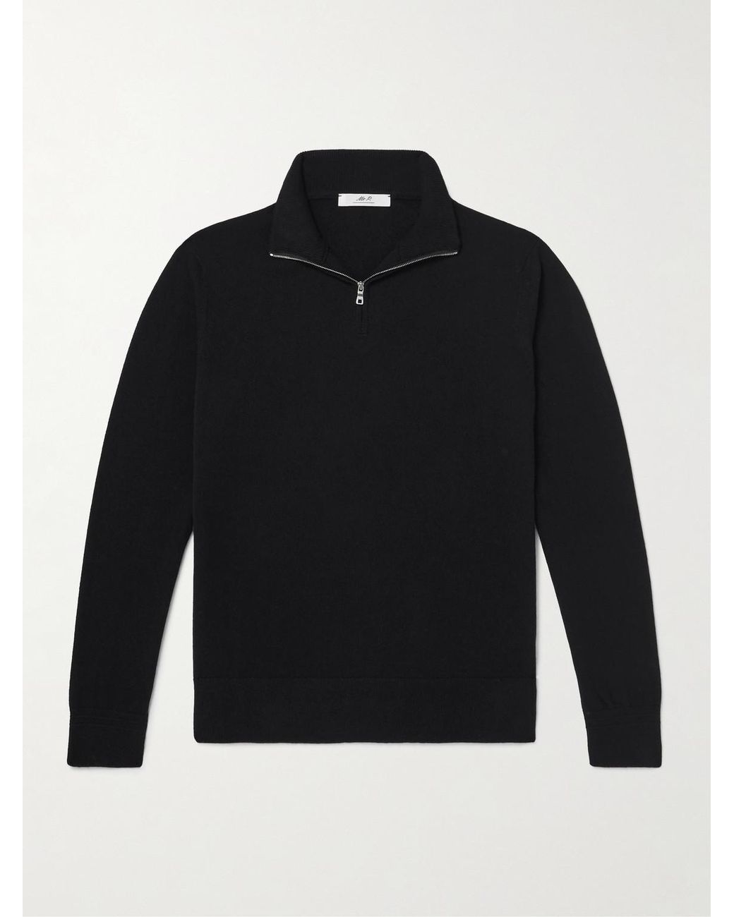 James Cashmere Half-Zip Sweater di Mr P. in Blue da Uomo