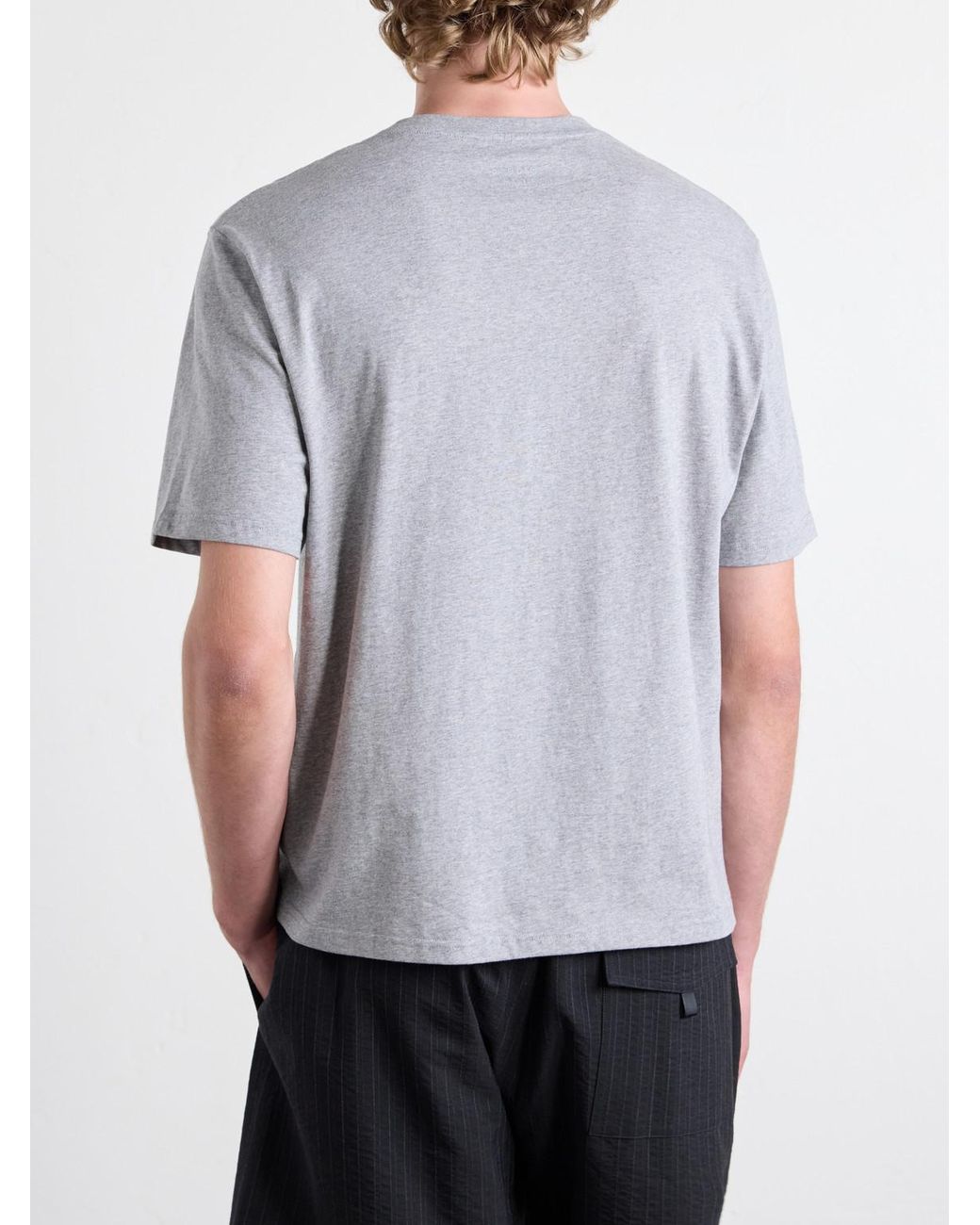 Studio Nicholson White Bric Cotton-Jersey T-Shirt for men