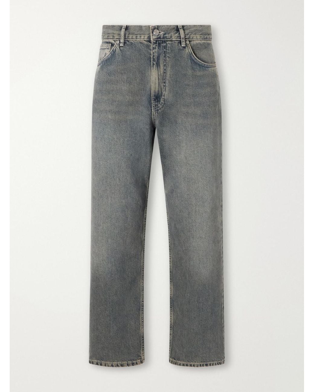NN07 Gray Otis 10074 Straight-Leg Jeans for men