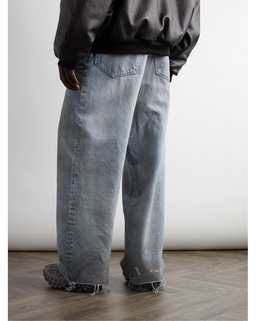 Balenciaga Japanese Twill Baggy Jeans in Blue for Men | Lyst Canada