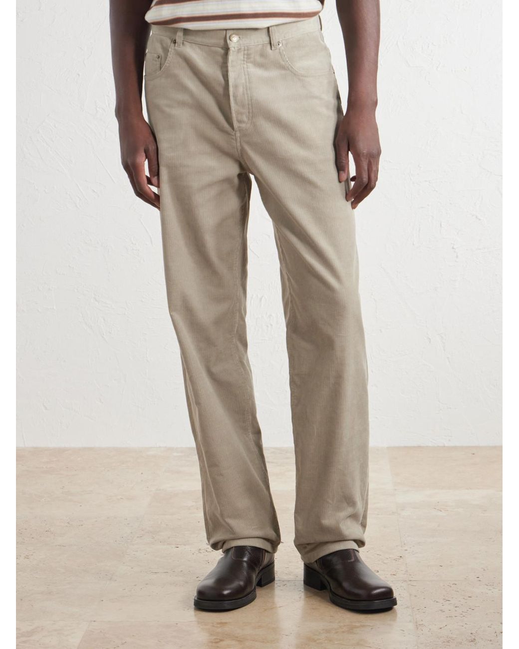 A.P.C. Natural Fairfax Straight-Leg Corduroy Jeans for men