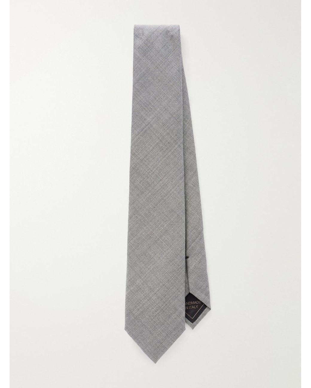 Brioni White 7Cm Wool Tie for men