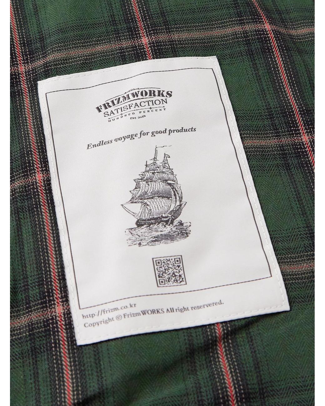 FRIZMWORKS Heritage Jacke aus einer Baumwollmischung mit Cordbesatz in Natural für Herren