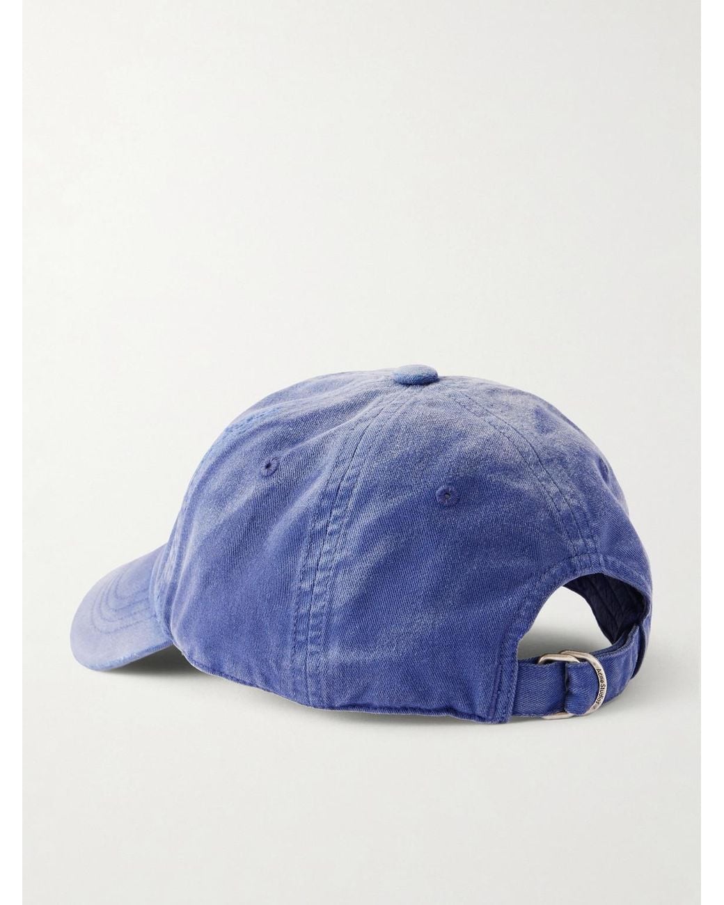 Acne Blue Cuddy Sunkissed Logo-print Cotton-twill Baseball Cap for men