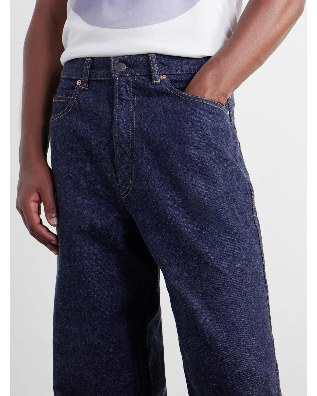 Blue Blue Japan Blue Wide-Leg Jeans for men