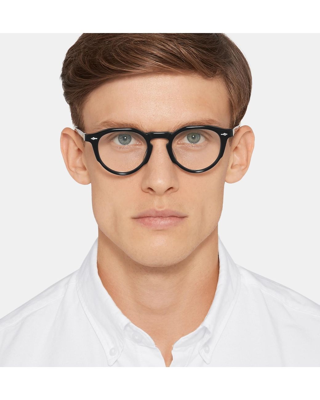 Jacques Marie Mage Sheridan Round-frame Acetate Optical Glasses in
