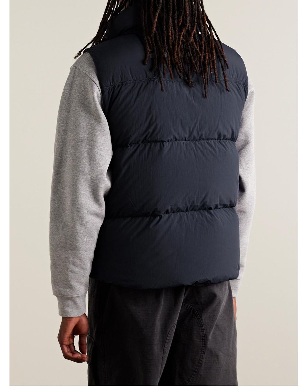 Canada Goose Blue Lawrence Slim-fit Logo-appliquéd Quilted Enduraluxe® Down Gilet for men