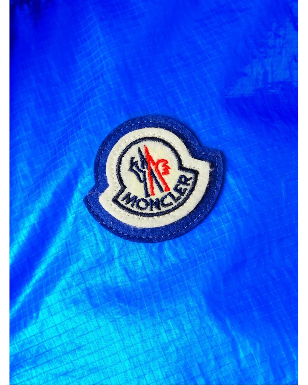 Moncler Blue Lawu Quilted Ripstop Hooded Down Gilet for men