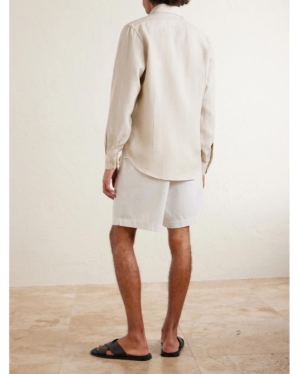 Eleventy Natural Linen Shirt for men