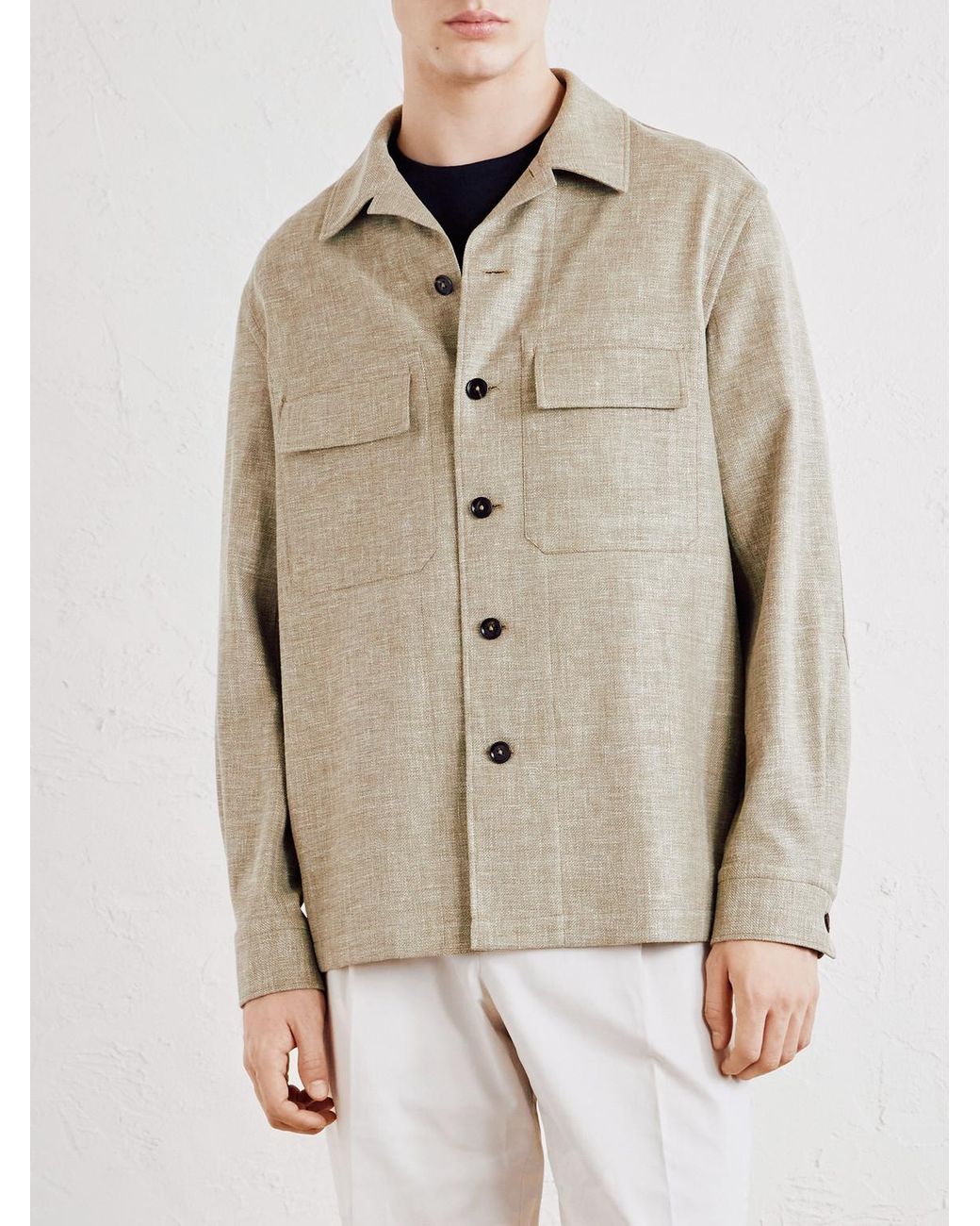 Overshirt di Zegna in Natural da Uomo