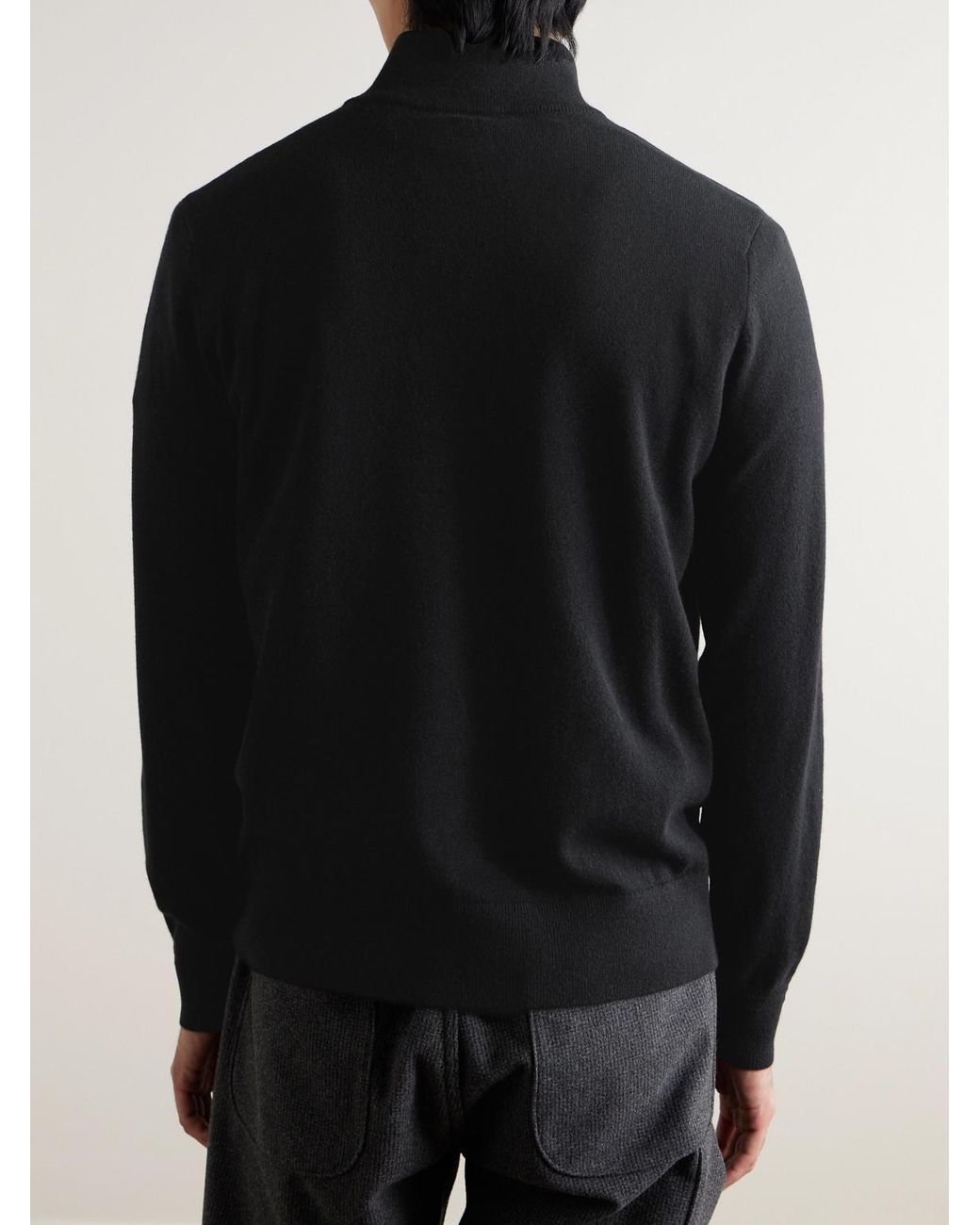 James Cashmere Half-Zip Sweater di Mr P. in Blue da Uomo