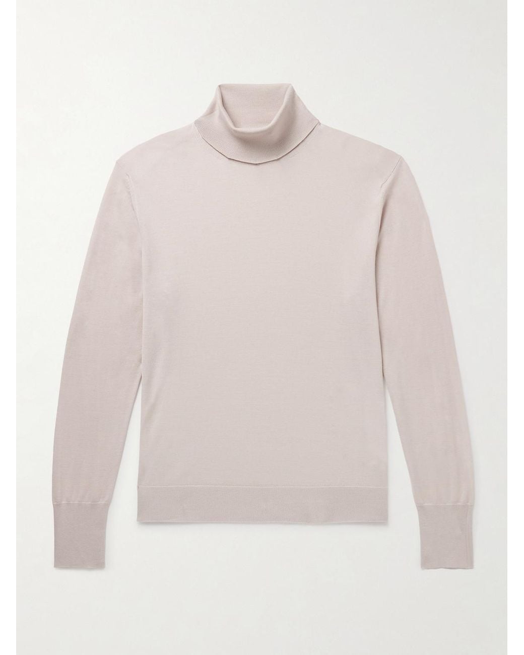 Eleventy Natural Wool Rollneck Sweater for men