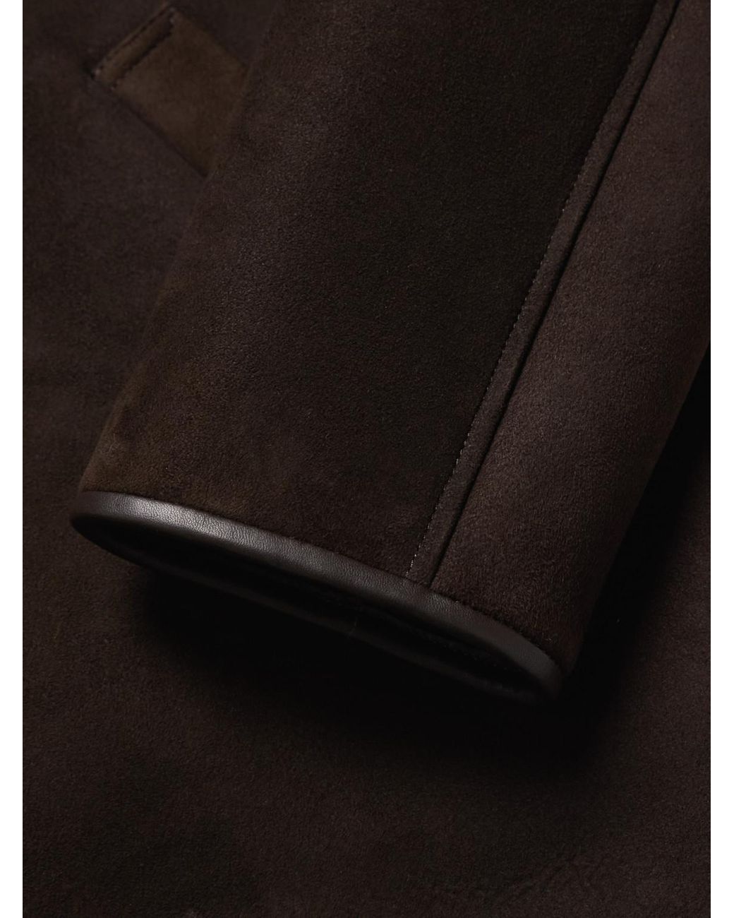 Mr P. Black Shearling Coat for men