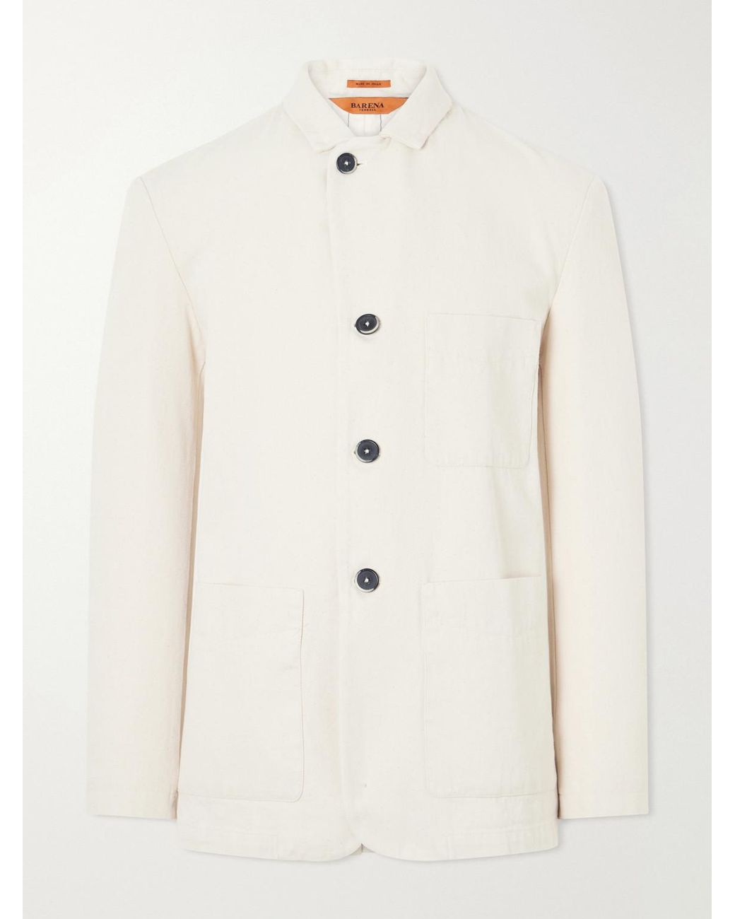Barena Natural Cotton-Drill Suit Jacket for men