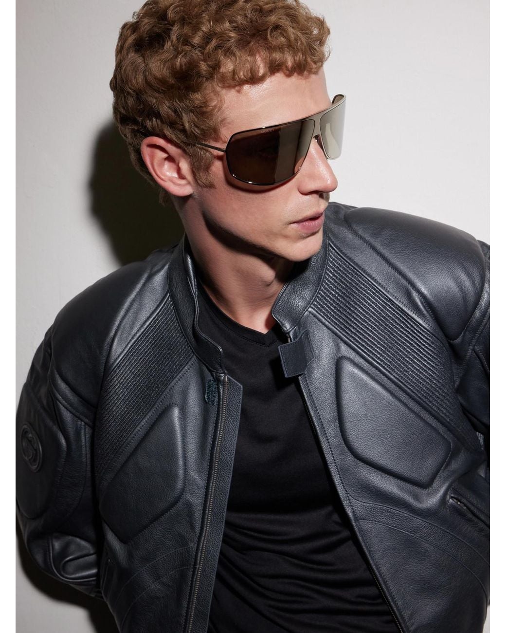 Gucci Natural Aviator-Style-Tone Sunglasses for men