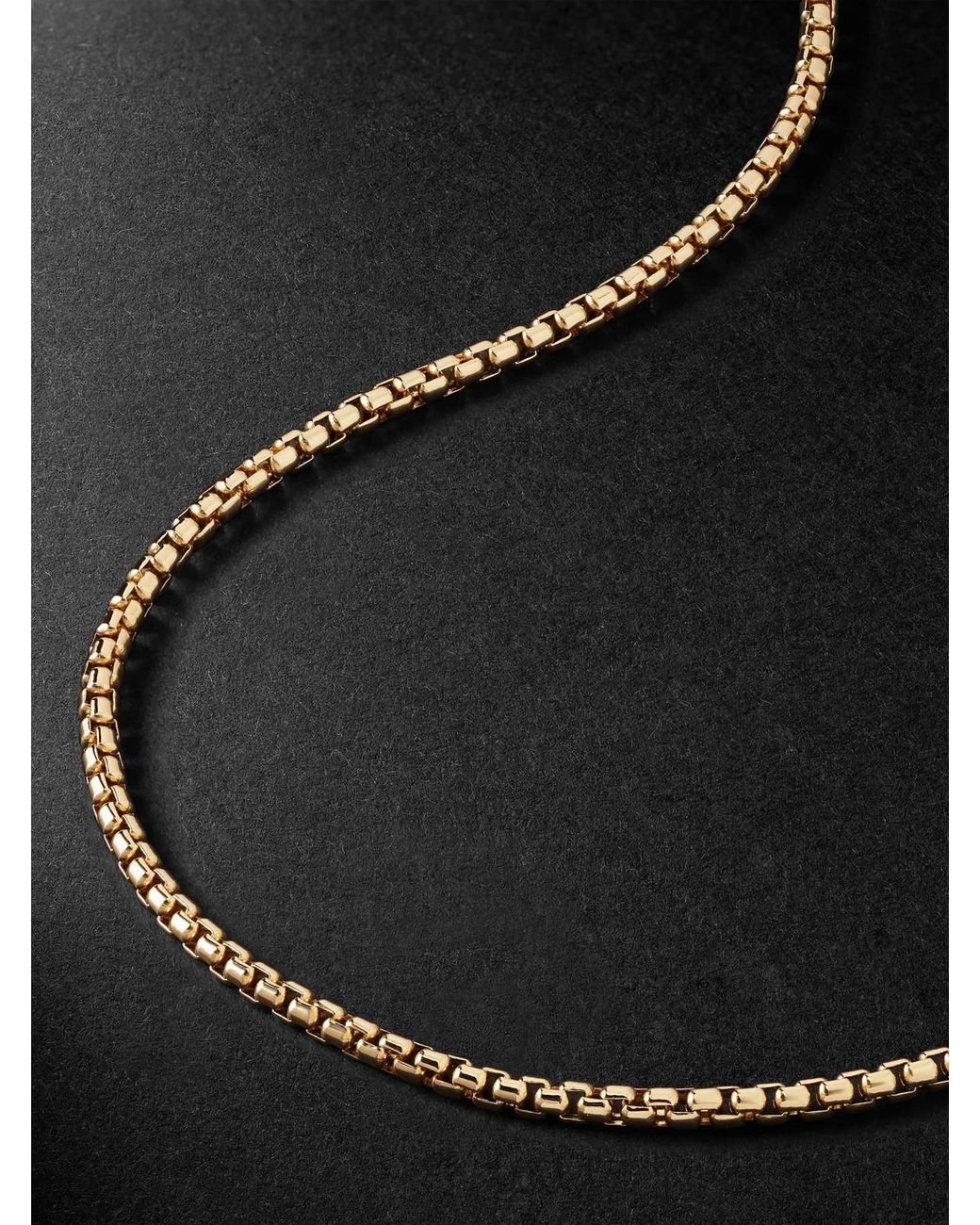 David Yurman Black 18-karat Gold Chain Necklace for men