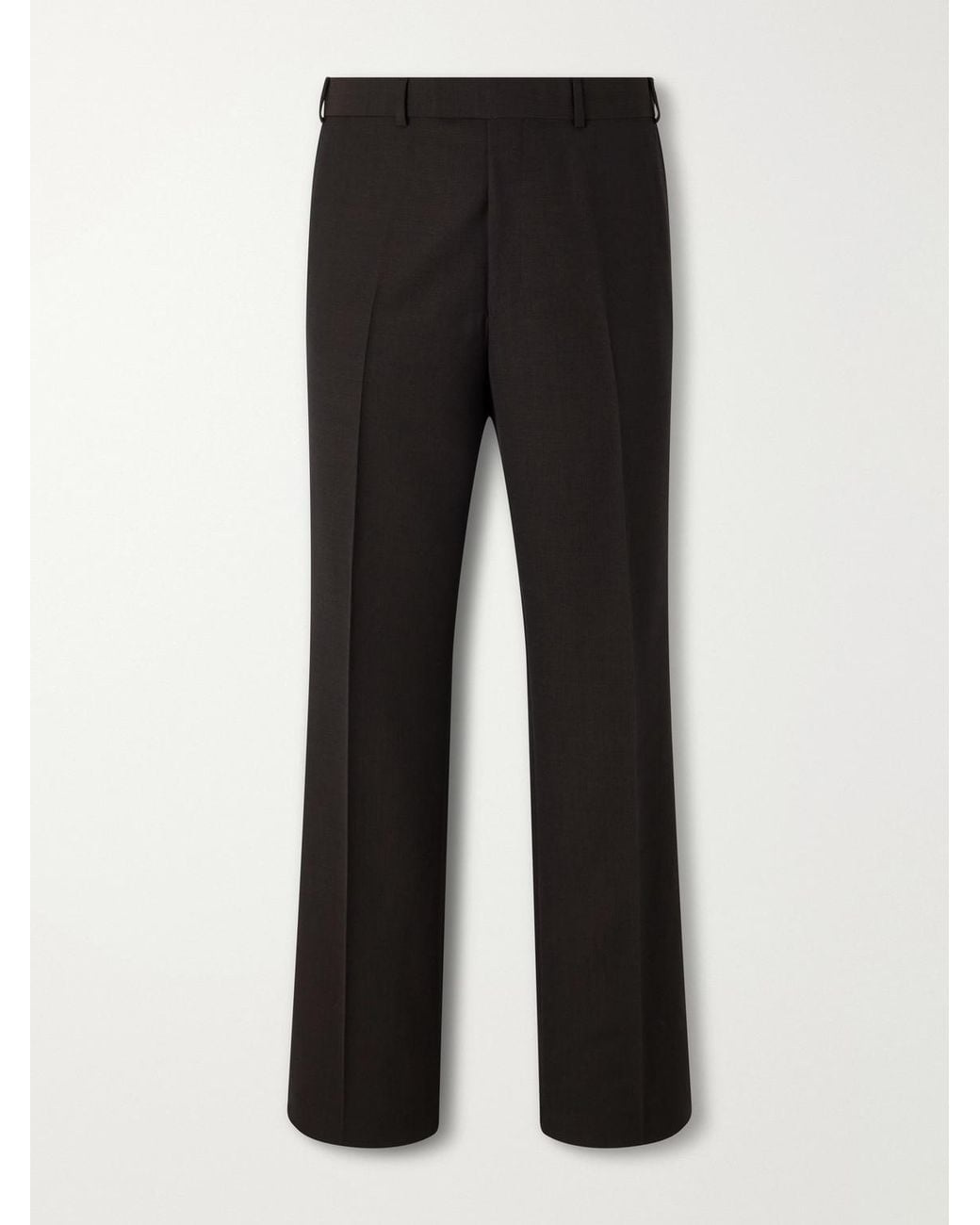 Wales Bonner Black Alto Straight-Leg Virgin-Wool Trousers for men