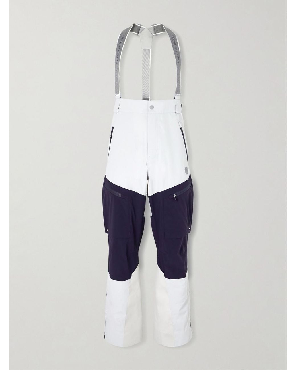 Brunello Cucinelli White Straight-Leg Panelled Shell Ski Pants for men