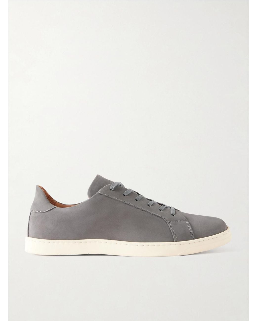 George Cleverley Gray Jack Iii Nubuck Sneakers for men