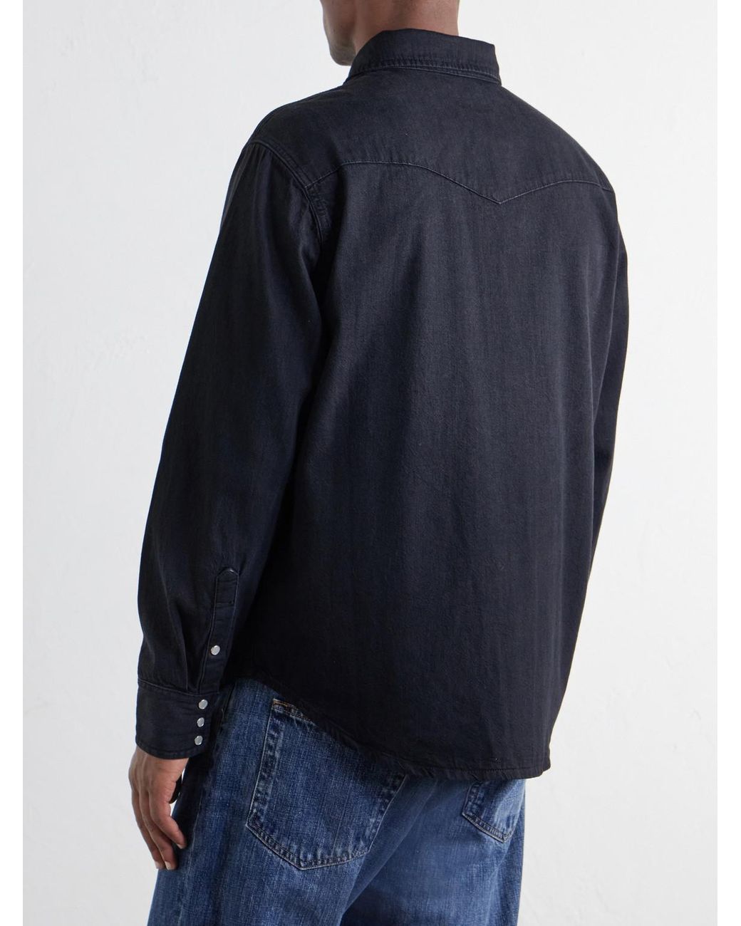 Aimé Leon Dore Blue Denim Shirt for men