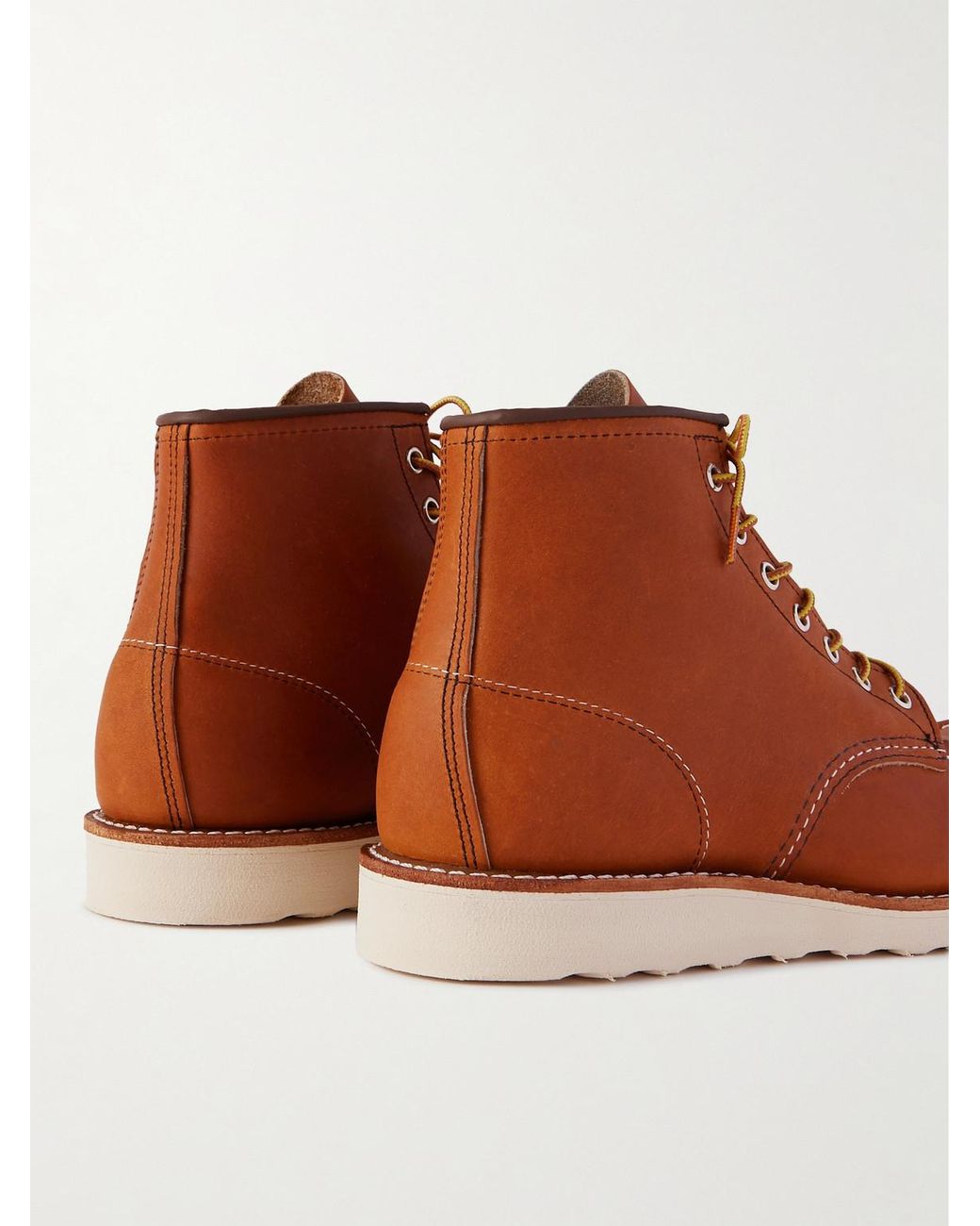 Red Wing Brown 875 Classic Moc Leather Boots for men