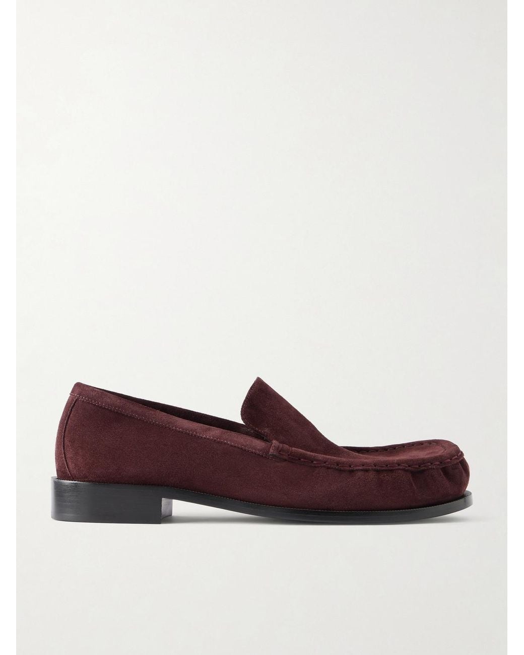 Dries Van Noten Purple Suede Loafers for men