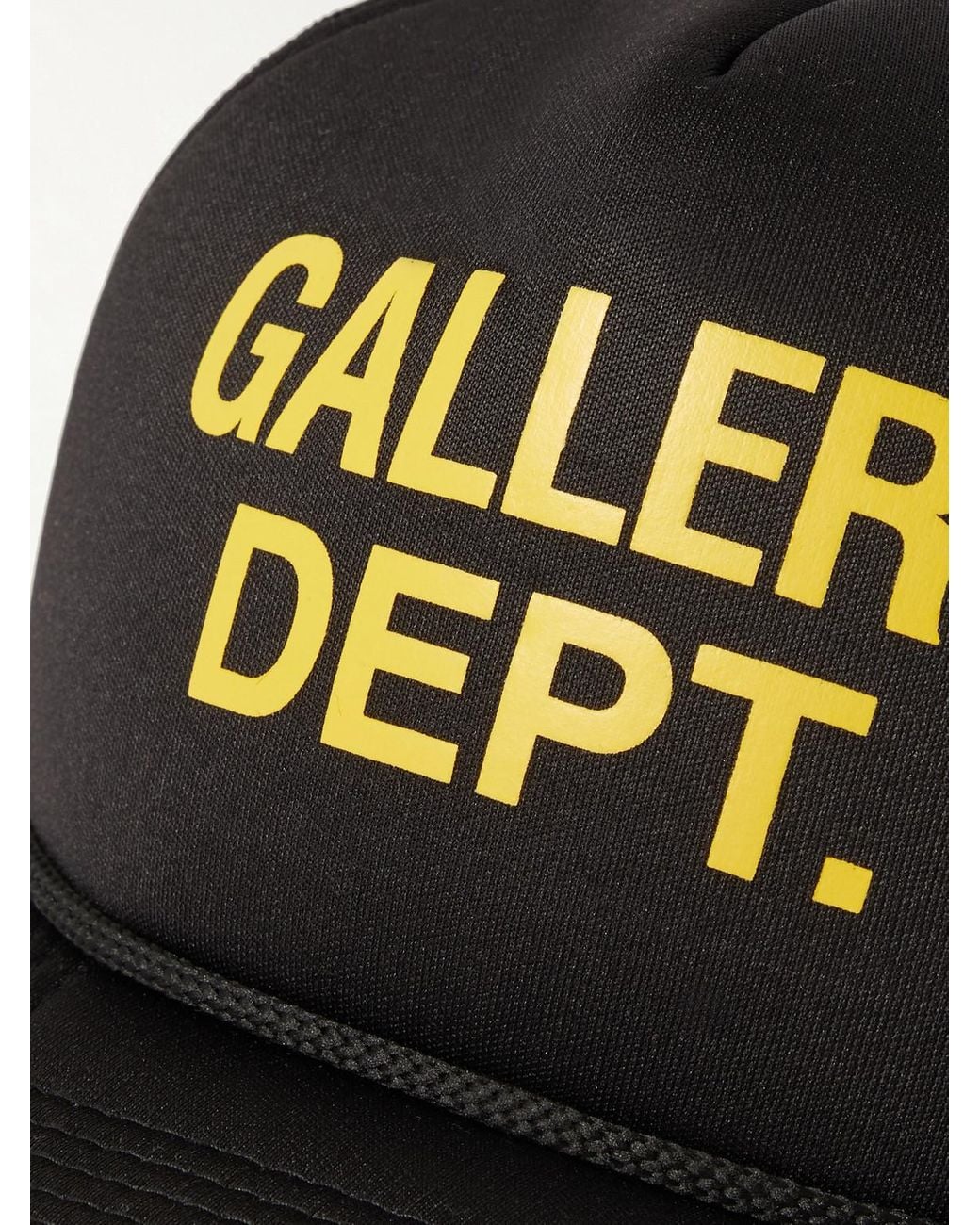 GALLERY DEPT. Black Logo-Print Foam And Mesh Trucker Cap for men
