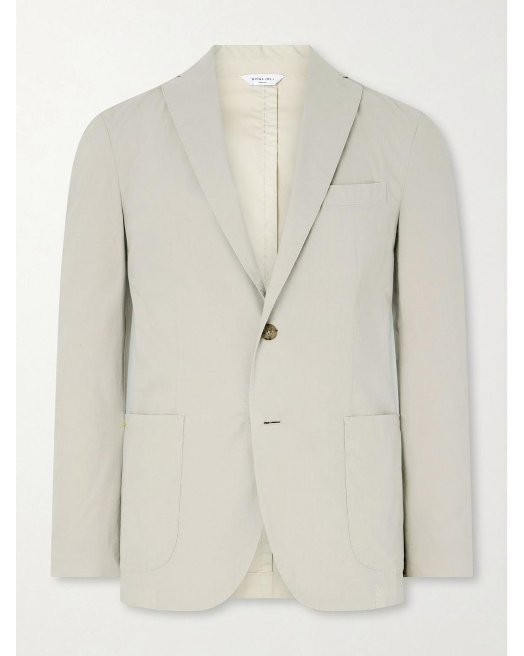 Boglioli Natural Kei Cotton-Blend Suit Jacket for men