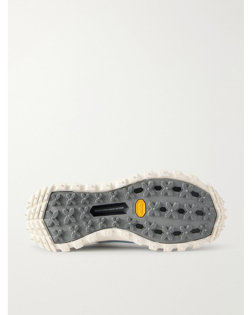 Moncler White Trailgrip Gtx Leather-Trimmed Mesh And Canvas Sneakers for men