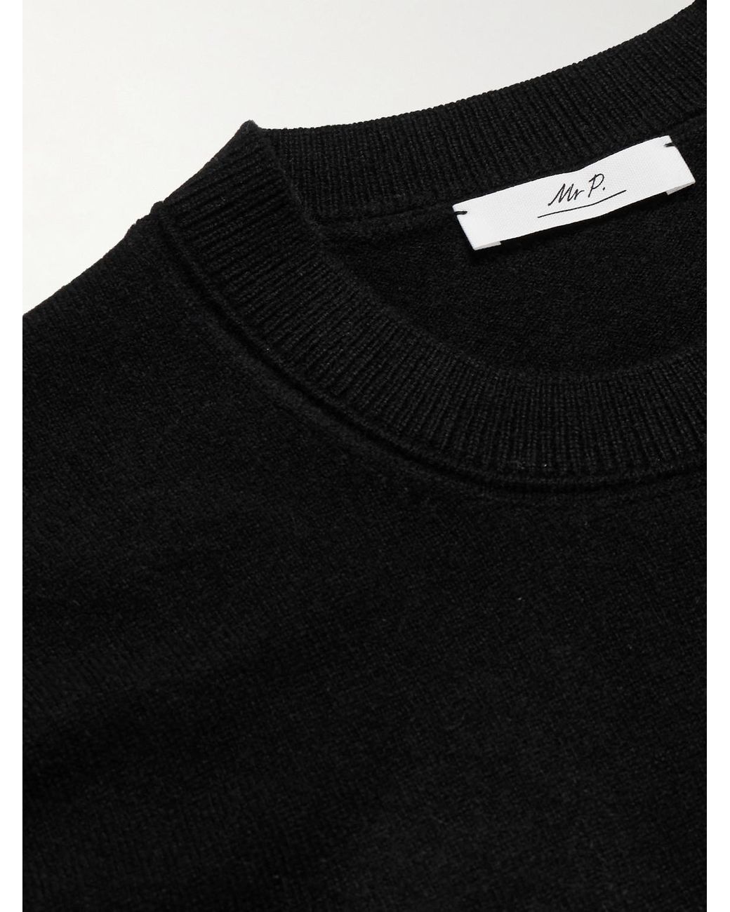 Mr P. Black Curtis Cashmere Sweater for men