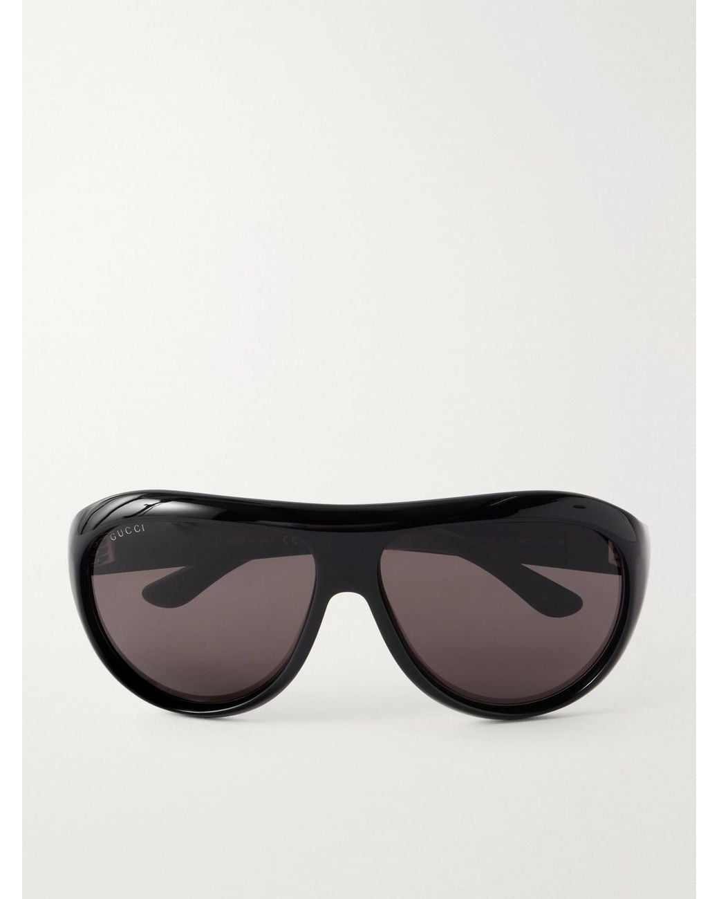 Gucci Black Bold D-frame Recycled-acetate Sunglasses for men