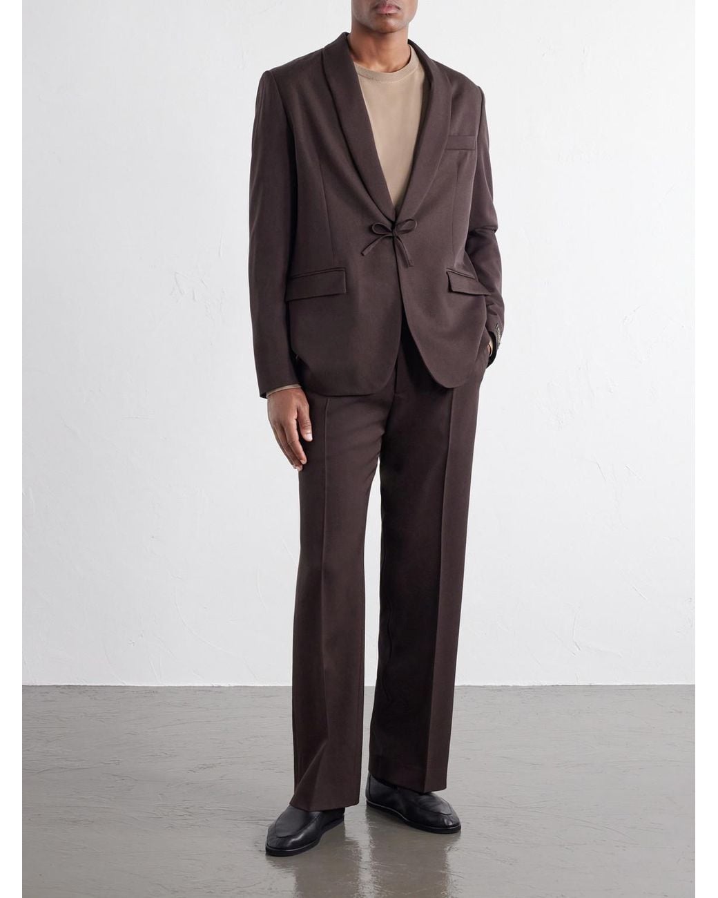 A Kind Of Guise Brown Shinji Virgin Wool Blazer for men