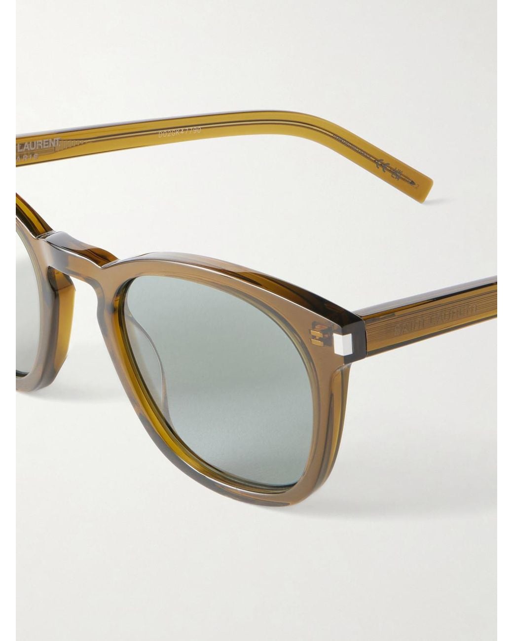 Saint Laurent Green D-Frame Acetate Sunglasses for men